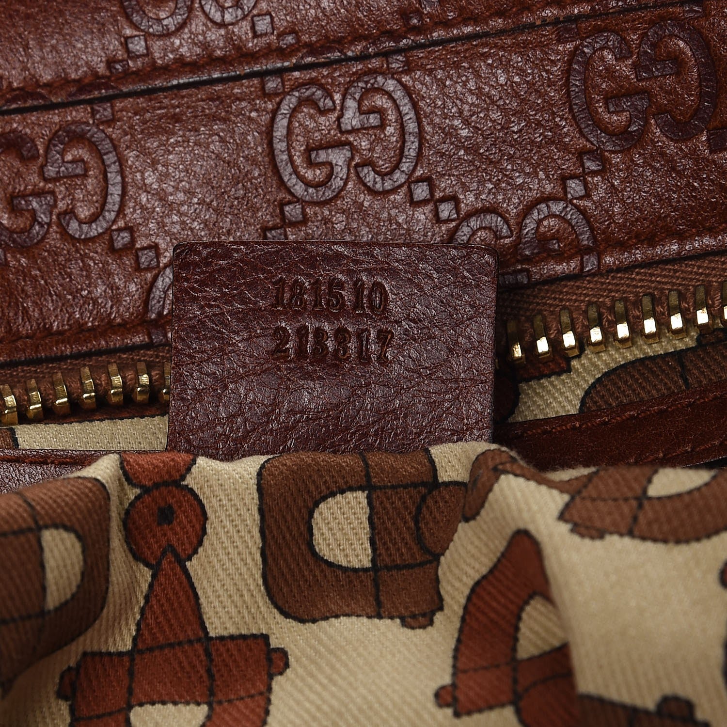Gucci Guccissima Trim Large Signoria Tote Brown 6 of 15