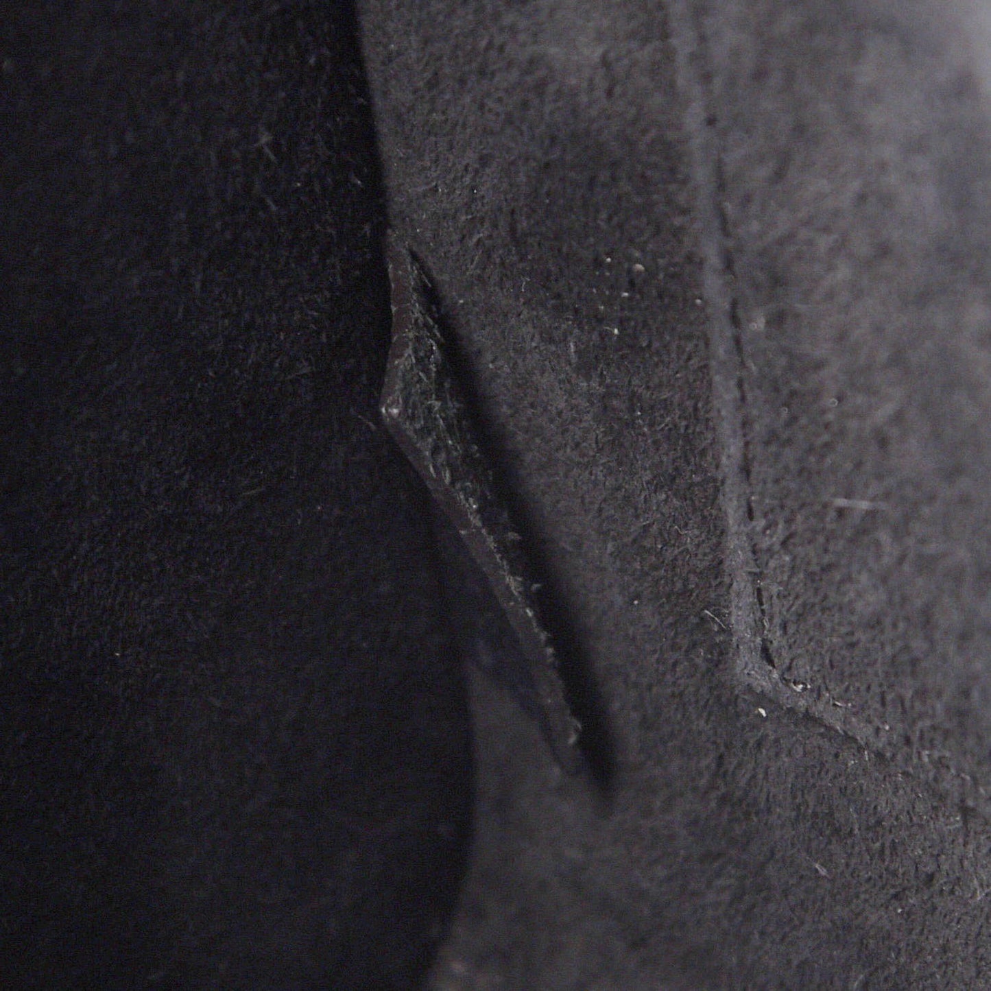 Drummed Calfskin Nano Luggage Black