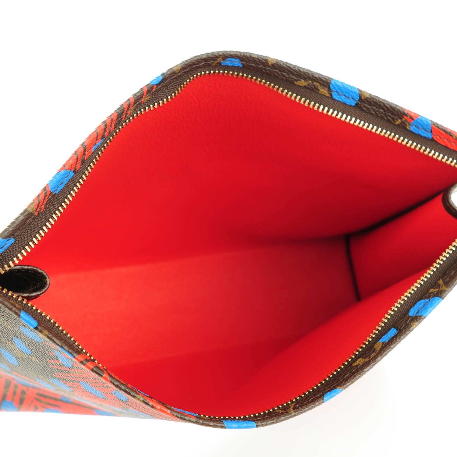 Louis Vuitton Monogram Jungle Dots Toiletry Pouch 26 Coquelicot Denim 5 of 7