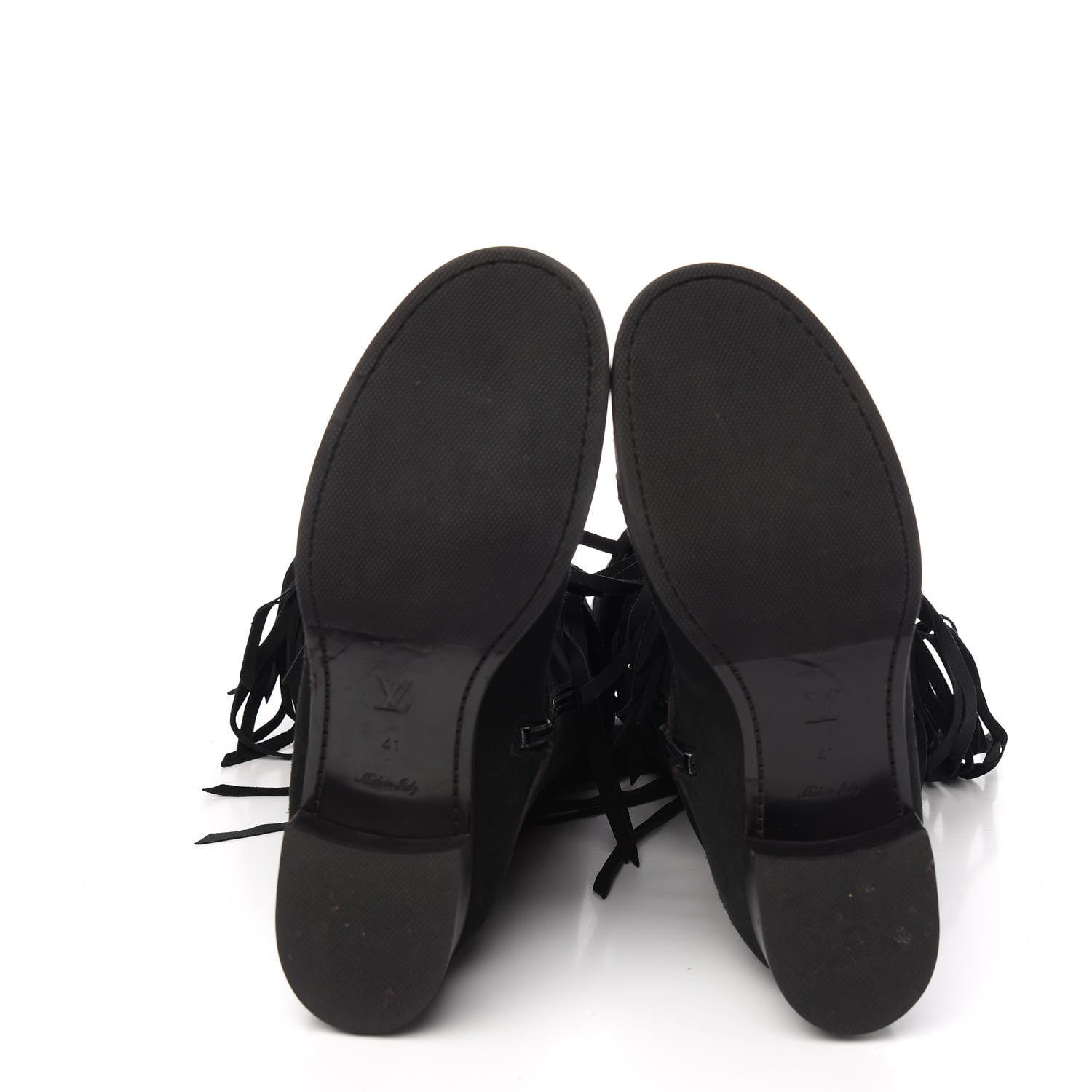 Louis Vuitton Suede Dakota High Boots 41 Black 5 of 7