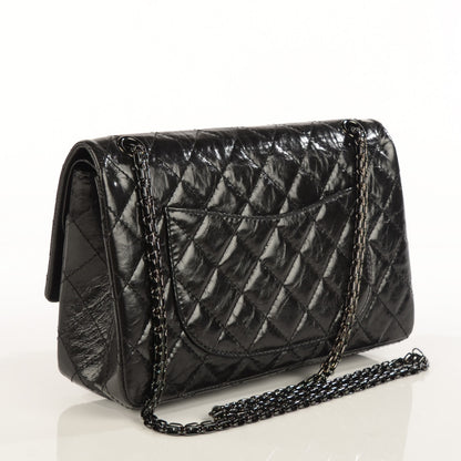 Chanel Glazed Calfskin Quilted 2.55 Reissue 226 Flap Black 3 of 8