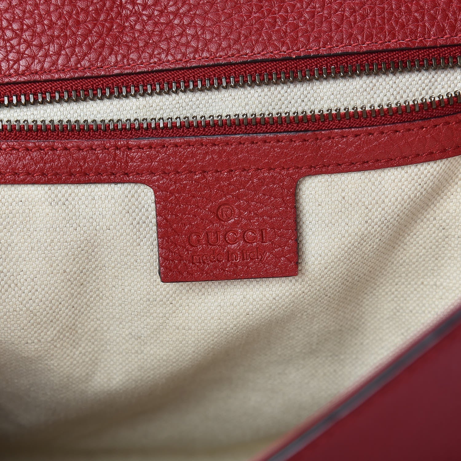 Gucci Calfskin Small GG Marmont Top Handle Bag Vulcanic Red 6 of 18