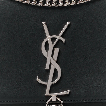 Saint Laurent Smooth Calfskin Medium Classic Monogram Kate Tassel Satchel Black 9 of 12