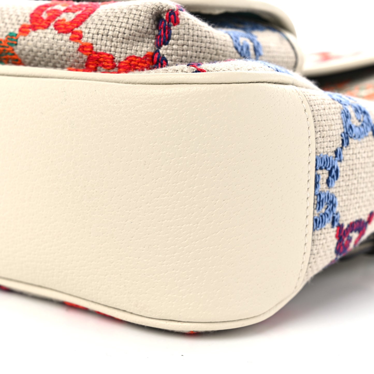Wool GG Monogram Children's GG Backpack White Multicolor
