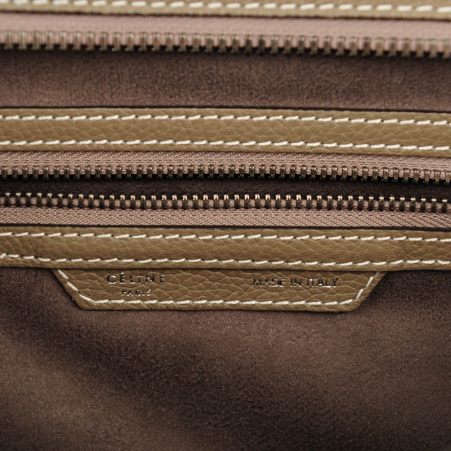 Drummed Calfskin Mini Luggage Souris