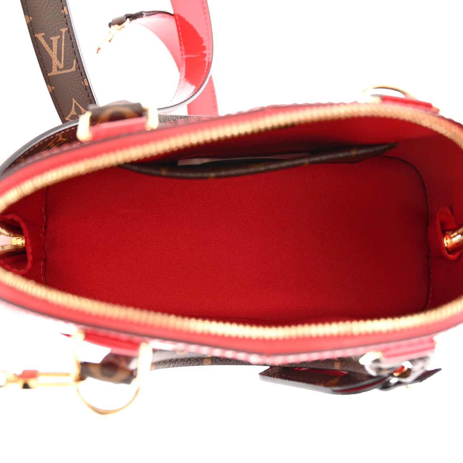 Louis Vuitton Patent Monogram Alma BB Scarlet 4 of 12