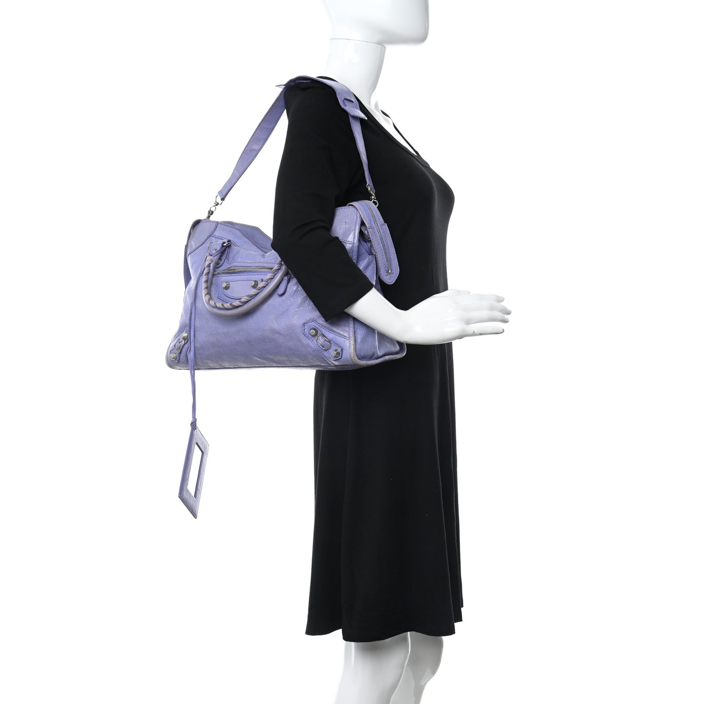 Agneau Giant 12 Silver Hardware City Mauve Light Mauve