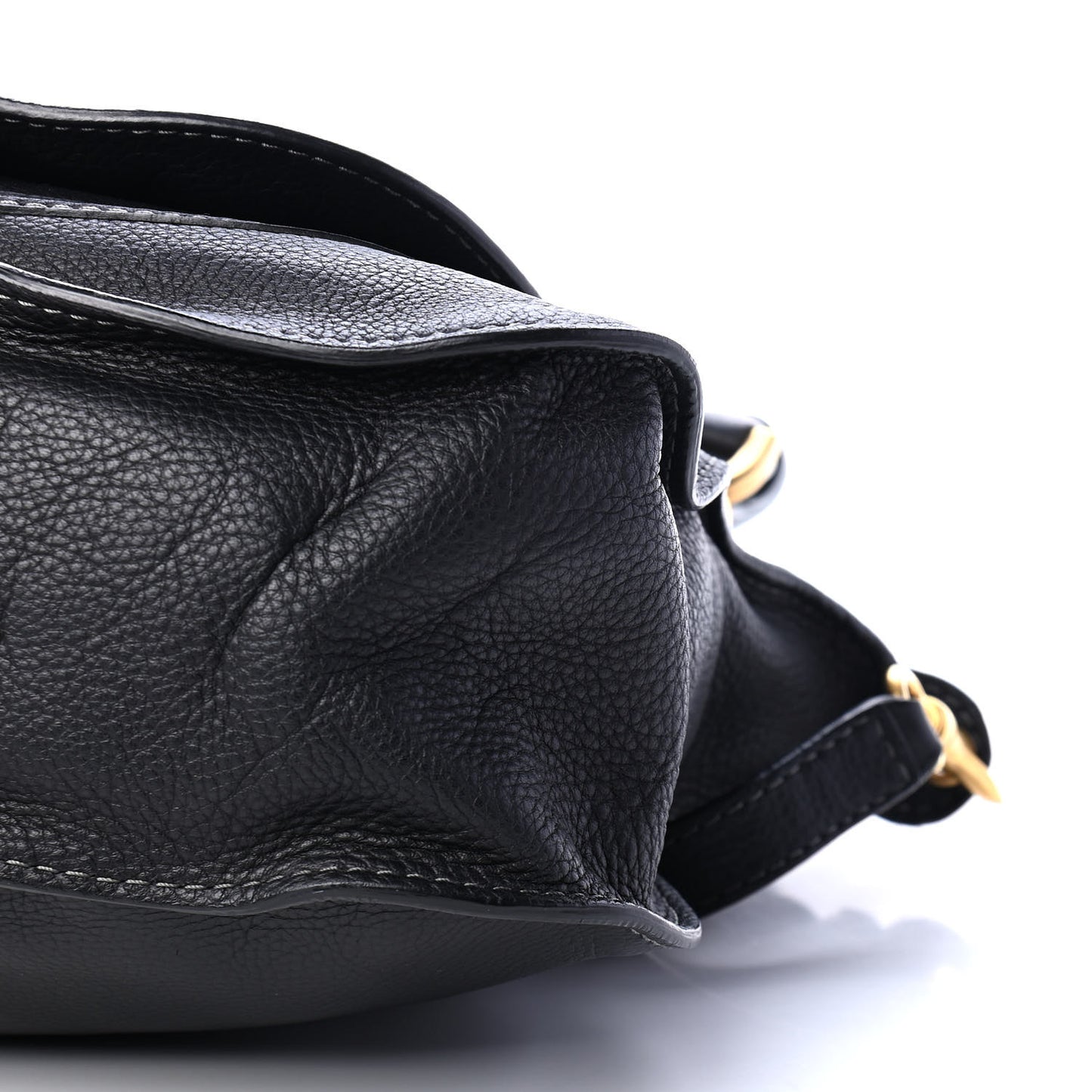 Calfskin Medium Marcie Satchel Black