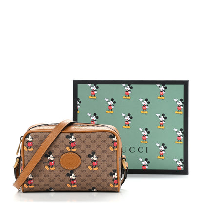 Gucci X DISNEY Mini Vintage GG Supreme Monogram Mickey Mouse Shoulder Bag Beige Vintage Sun Oil 11 of 11