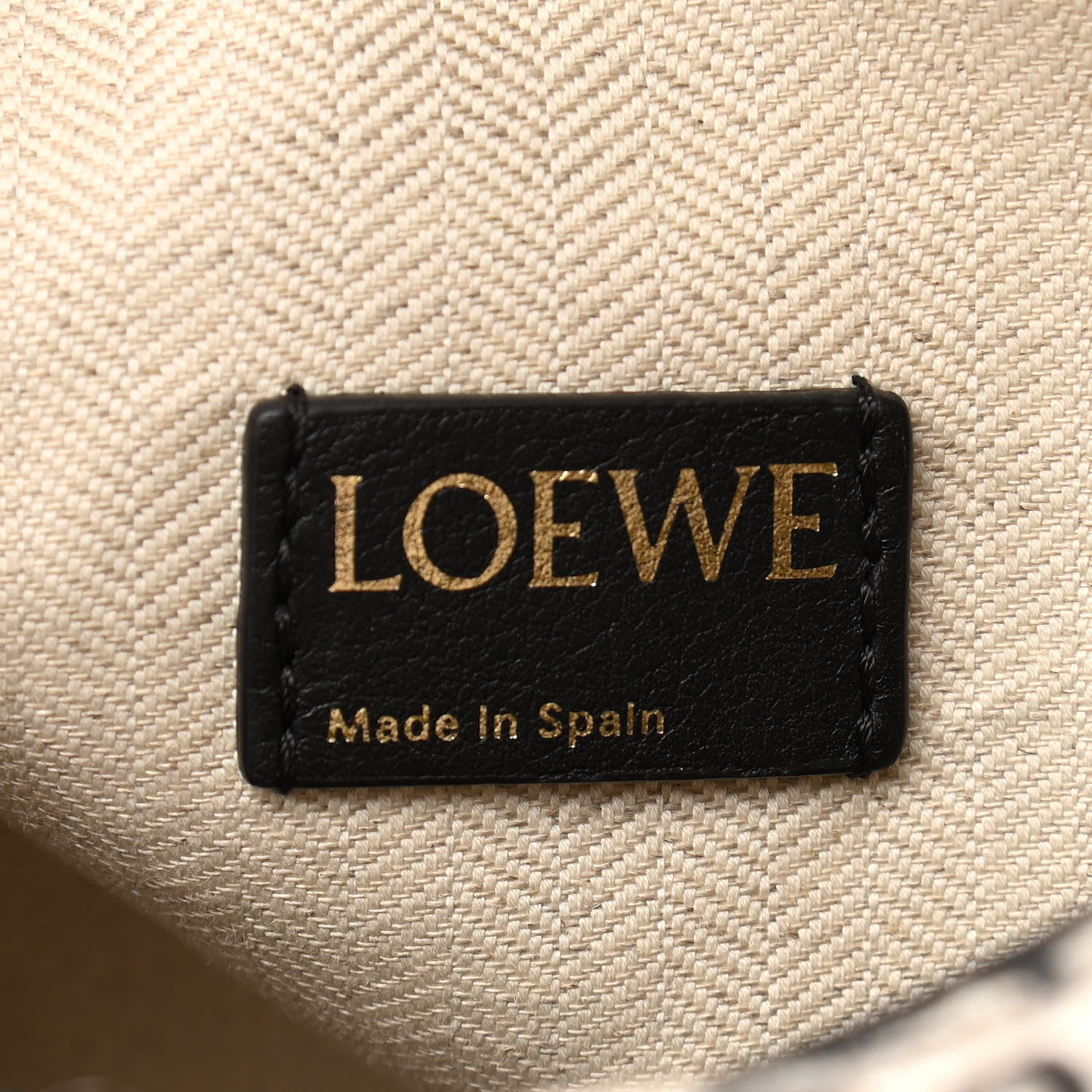 Loewe Jacquard Anagram Calfskin Small Cubi Bag Ecru Black 7 of 11