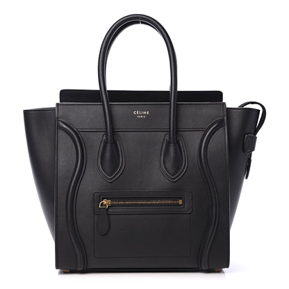 Celine Smooth Calfskin Micro Luggage Black 1 of 13