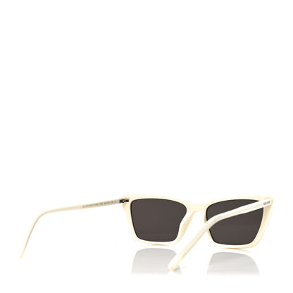 Saint Laurent Acetate Cat Eye Mica Thin SL 737 Sunglasses Ivory 4 of 7
