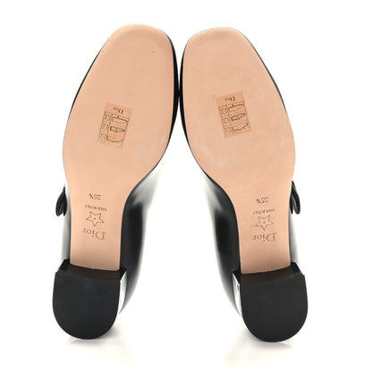 Christian Dior Brushed Calfskin Uniform 30mm Pumps 35.5 Black 5 of 8