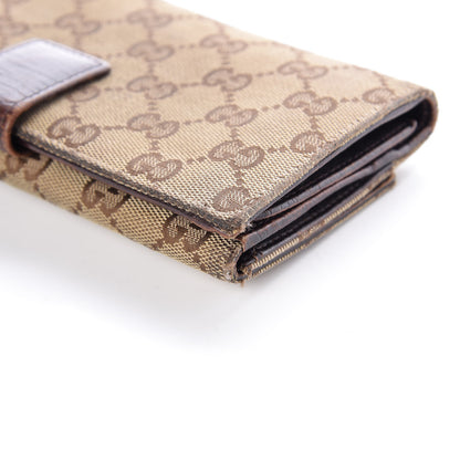 Gucci Monogram Hasler Continental Wallet Dark Brown 17 of 23