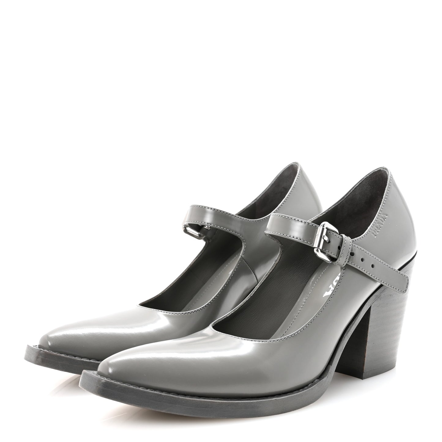 Spazzolato Mary Jane 90mm Pumps 36.5 Marmo