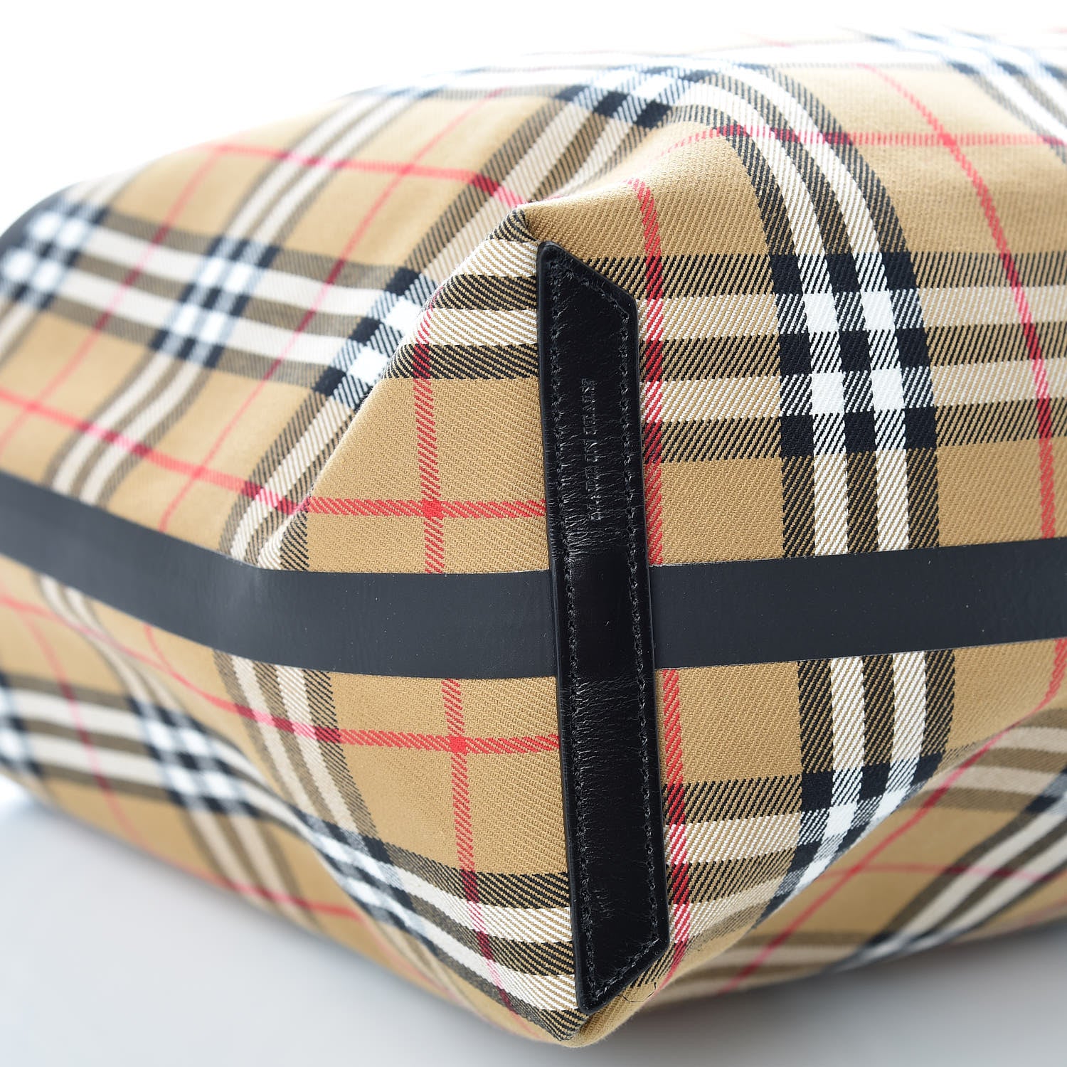 Burberry Vintage Check Medium The Giant Reversible Tote Antique Yellow Bright Red 14 of 15