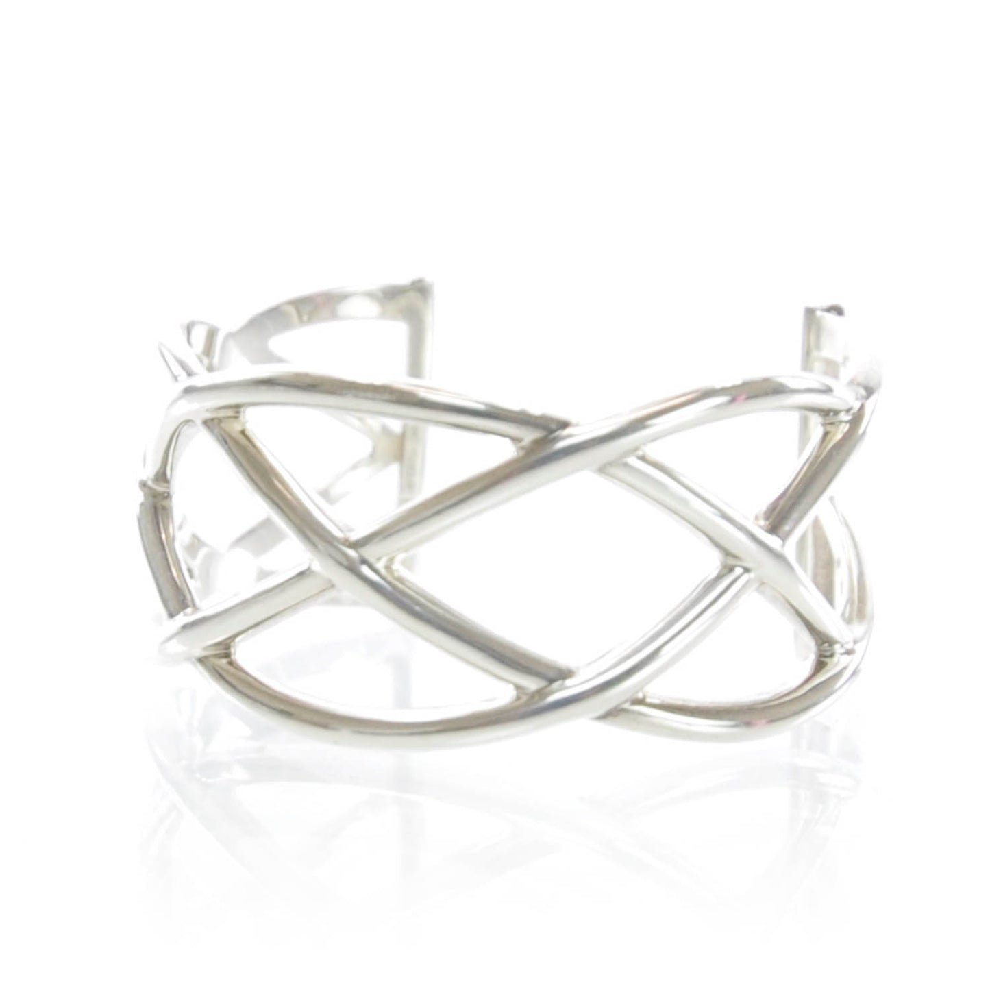 Sterling Silver Celtic Open Knot Cuff Bracelet