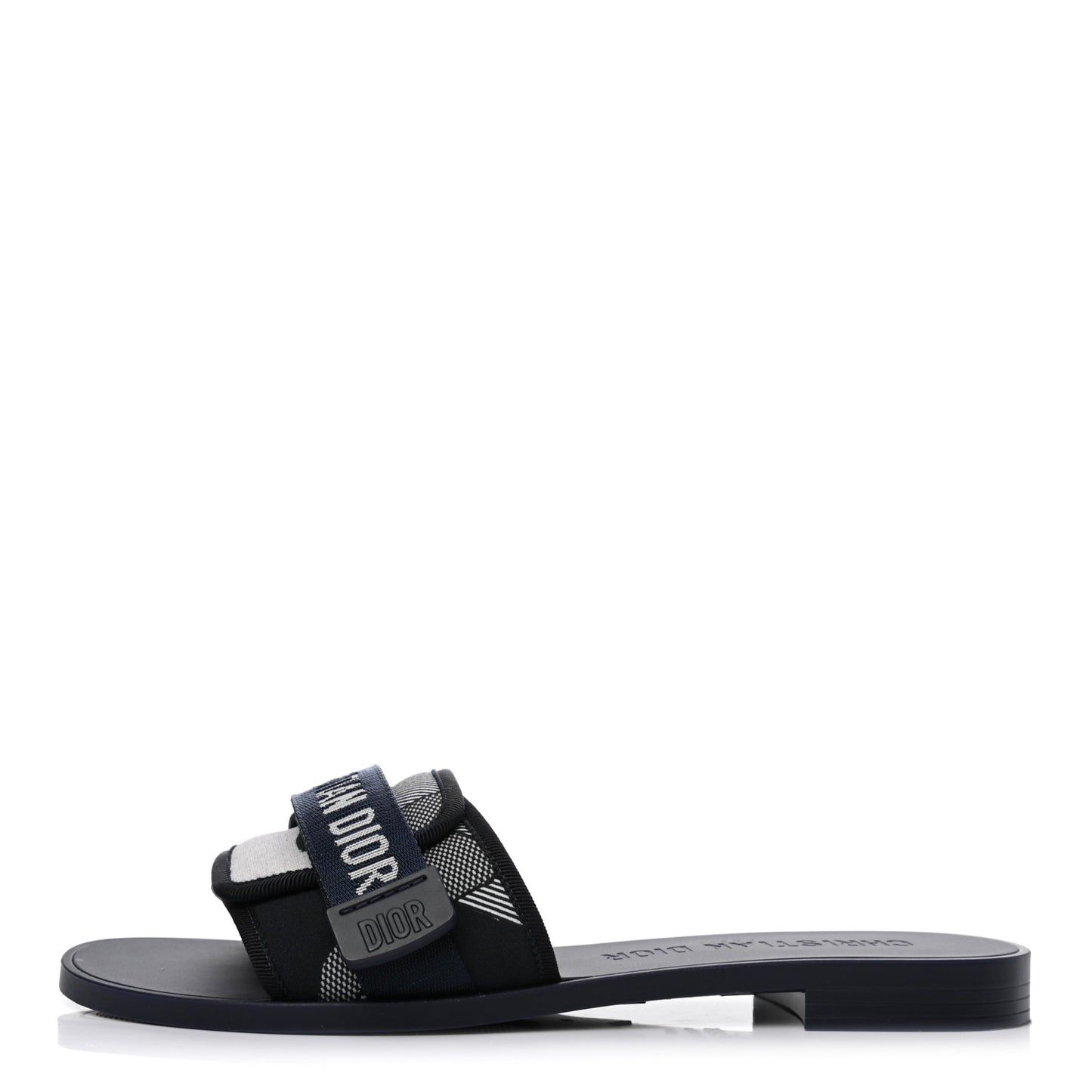 Technical Stretch Fabric Camouflage Dio(r)evolution Slide Sandals 39 Deep Blue