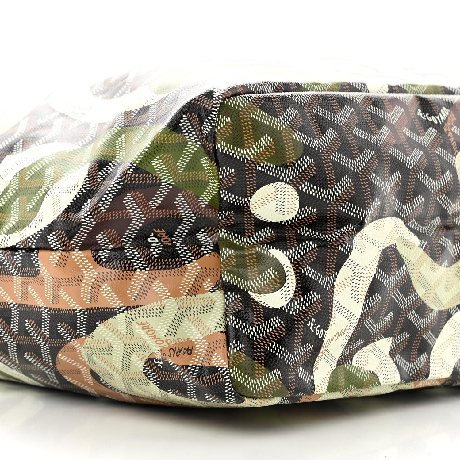 Goyard Goyardine Saint Louis Lettres Camouflage PM Black Green 10 of 11