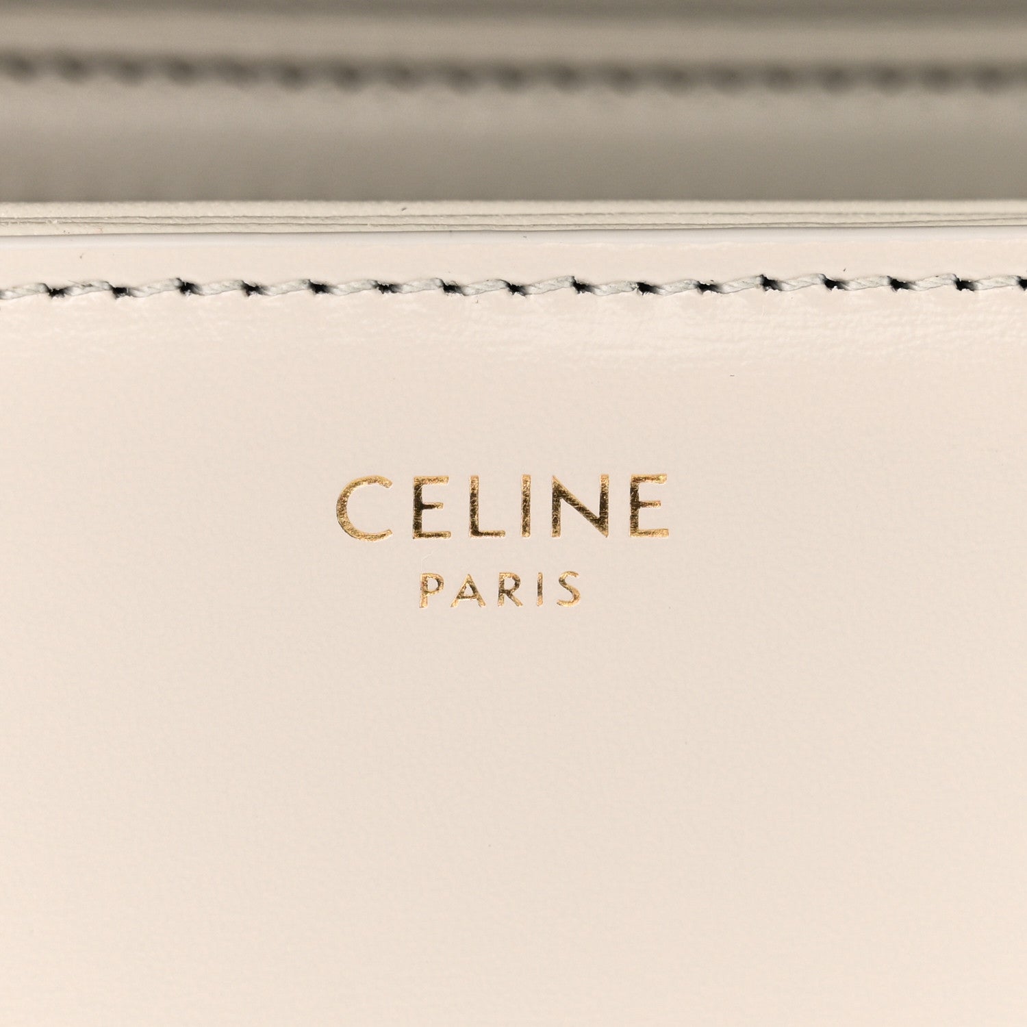 Celine Shiny Calfskin Teen Triomphe Chalk 6 of 10