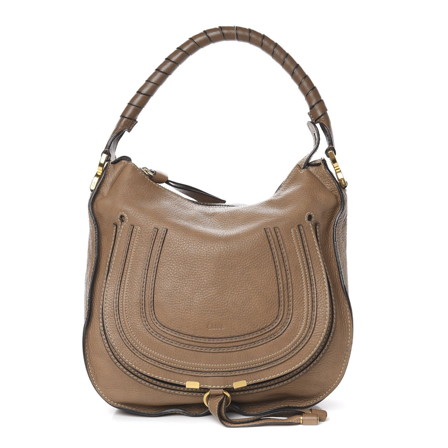 Chloe Calfskin Medium Marcie Hobo Nut 1 of 10