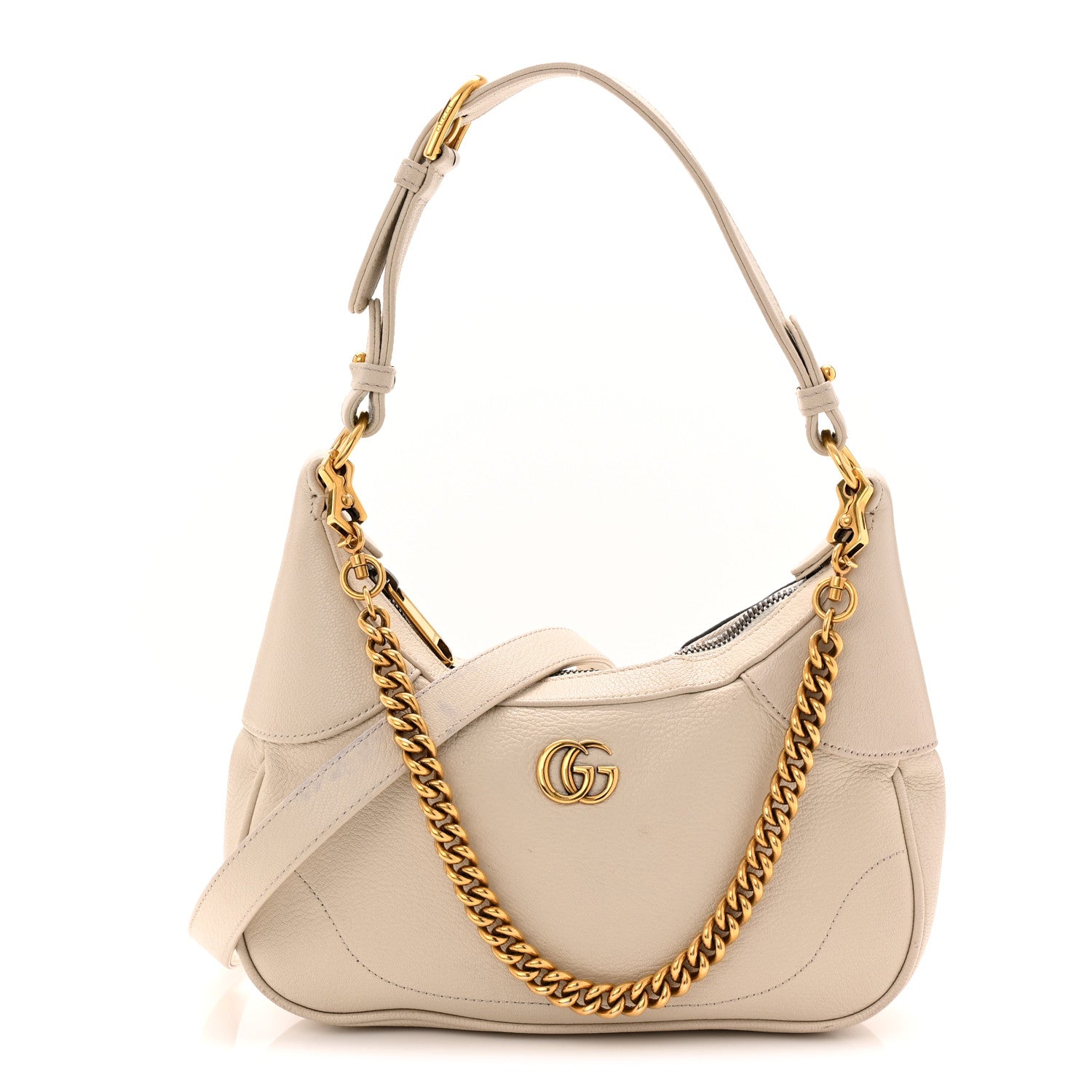 Gucci Goatskin Small Aphrodite Shoulder Bag Mystic White 1 of 12