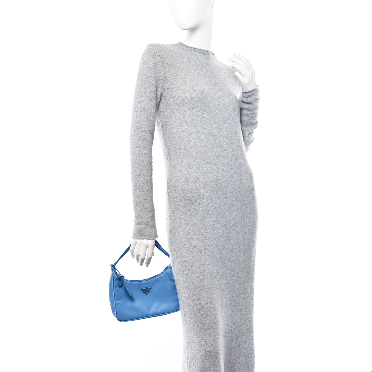 Re-Nylon Saffiano Mini Re-Edition 2000 Bag Pervinca