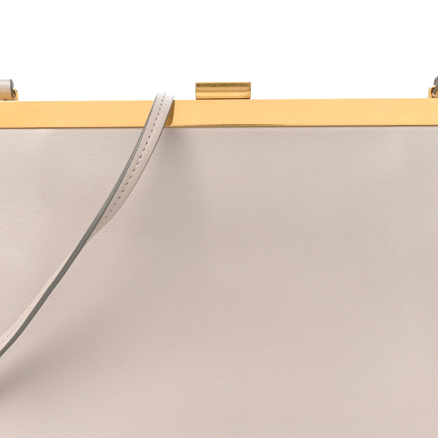 Celine Smooth Calfskin Mini Clasp Bag Light Grey 8 of 10