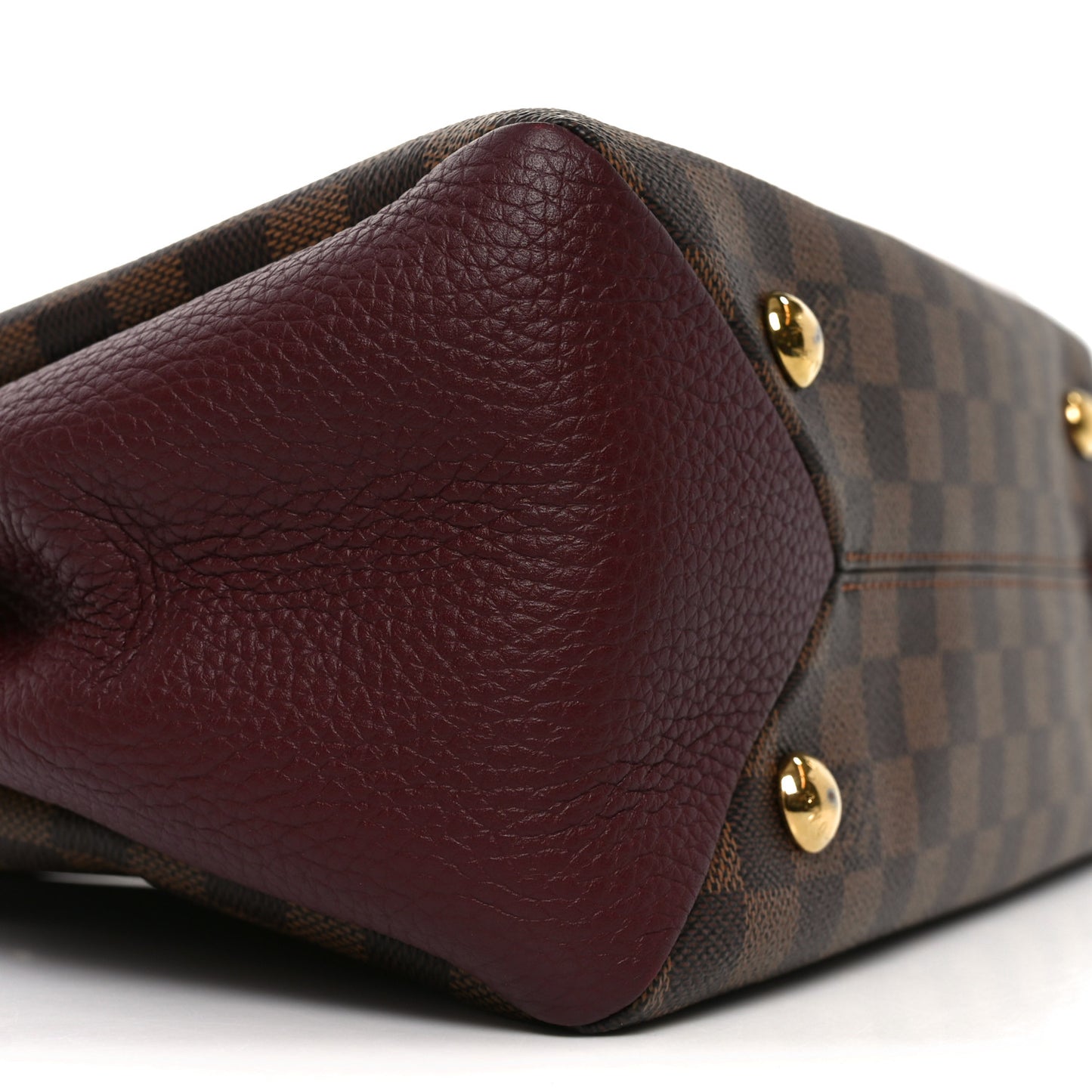 Damier Ebene Cuir Taurillon Brittany Bordeaux