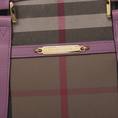 Burberry Bridle Calfskin House Check Small Orchard Bowling Bag Pink 10 of 13