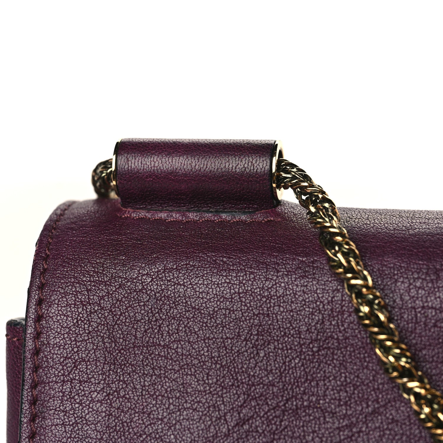 Chloe Calfskin Medium Elsie Shoulder Bag Purple 10 of 11