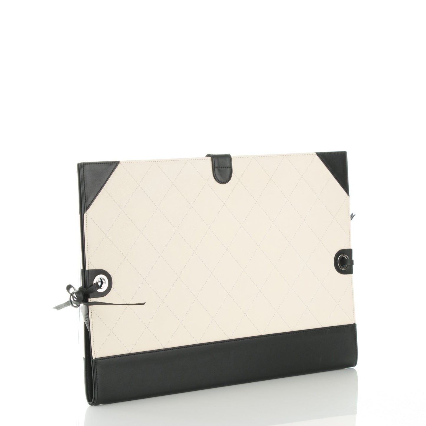 Caviar Stitched Bowtie Drawing Portfolio Dark White Black