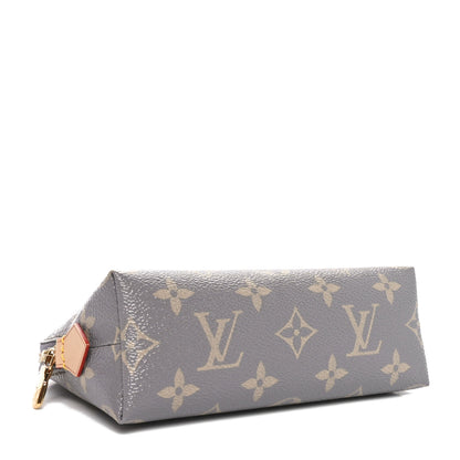Louis Vuitton Monogram Trianon Cosmetic Pouch PM Grey 4 of 9