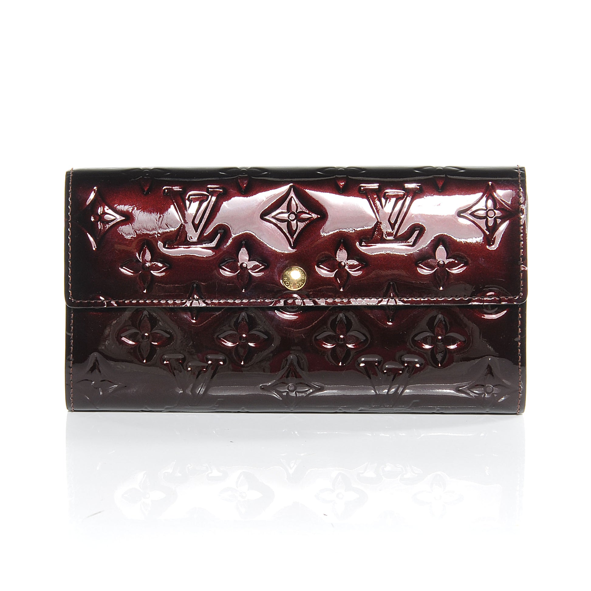Louis Vuitton Vernis Sarah Wallet Amarante 1 of 8