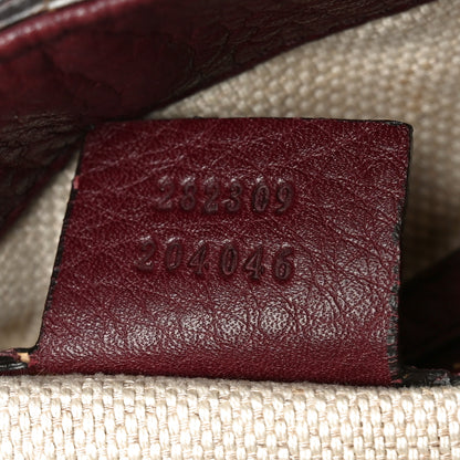 Gucci Pebbled Calfskin Medium Soho Shoulder Bag Bordeaux 7 of 10