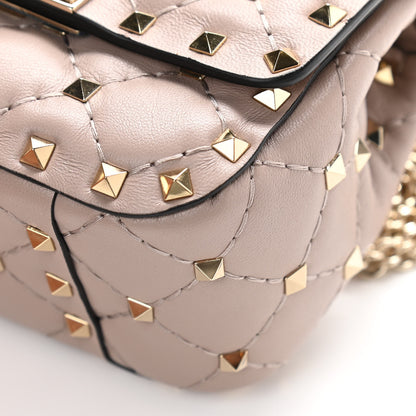 Valentino Garavani Nappa Micro Rockstud Spike Shoulder Bag Poudre 9 of 9