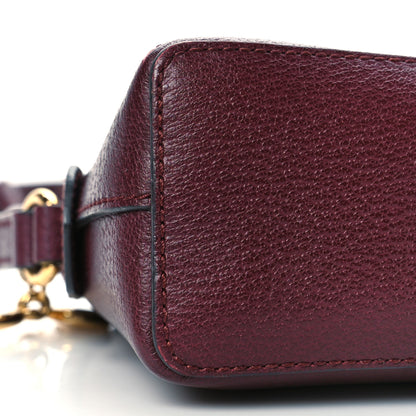 Gucci Textured Calfskin Web Small Ophidia Dome Shoulder Bag Vintage Bordeaux 9 of 10