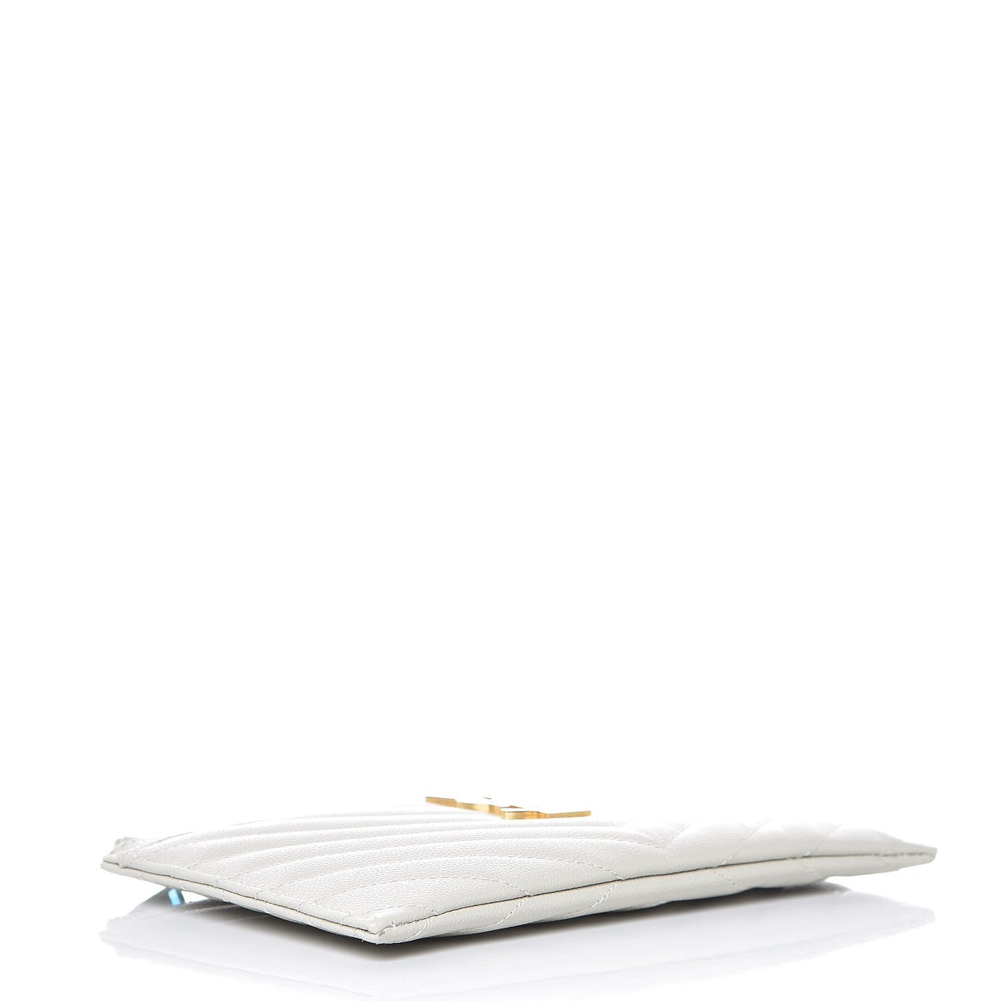 Grain De Poudre Chevron Monogram Bill Pouch Crema Soft