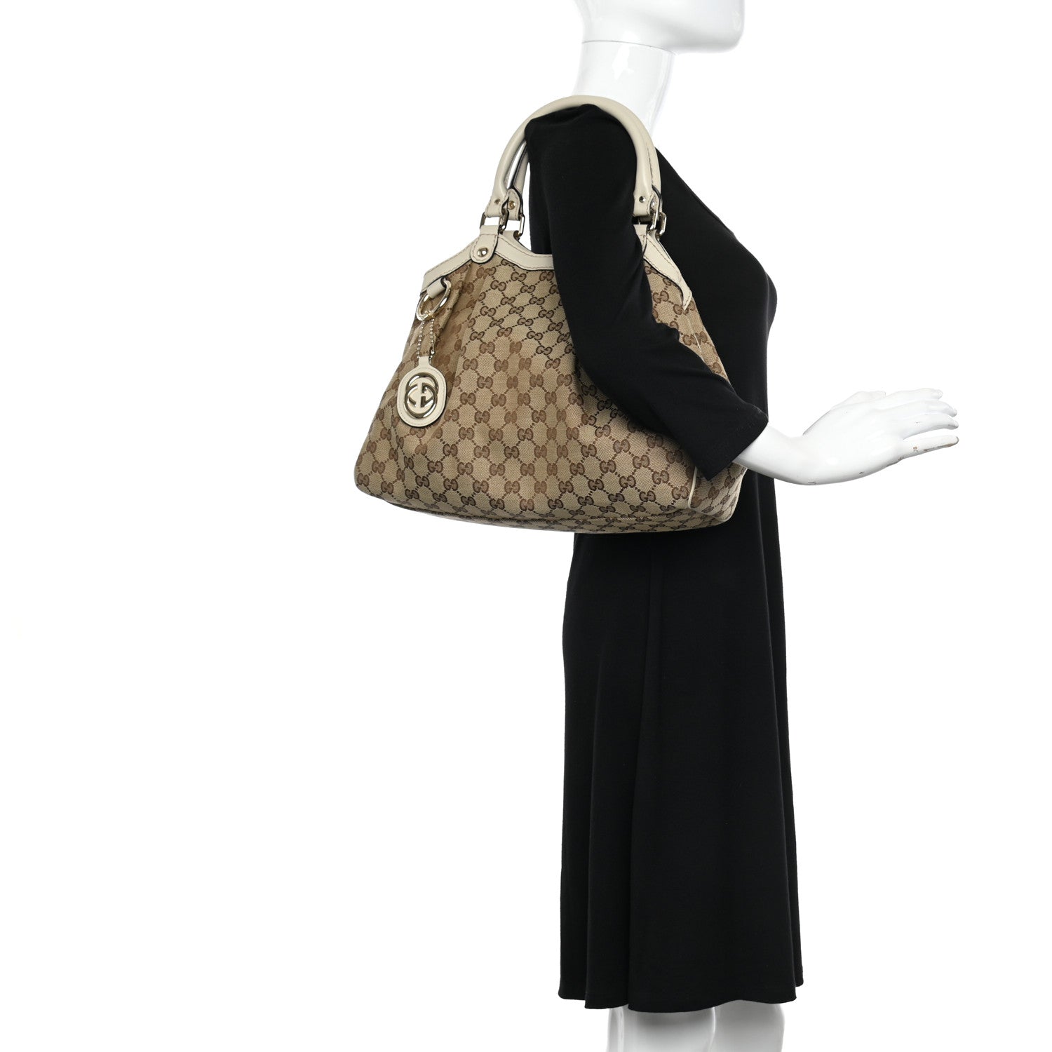 Gucci Monogram Medium Sukey Tote Off White 2 of 12