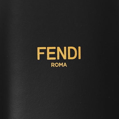 Fendi Satin FF Fendi Feel Slide Sandals 40 Tobacco Black 8 of 9
