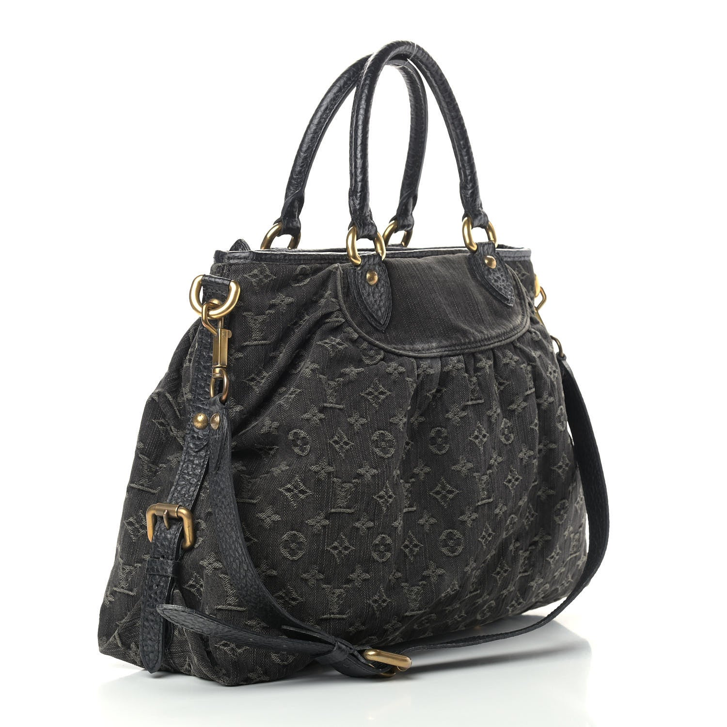 Louis Vuitton Denim Neo Cabby GM Black 3 of 11