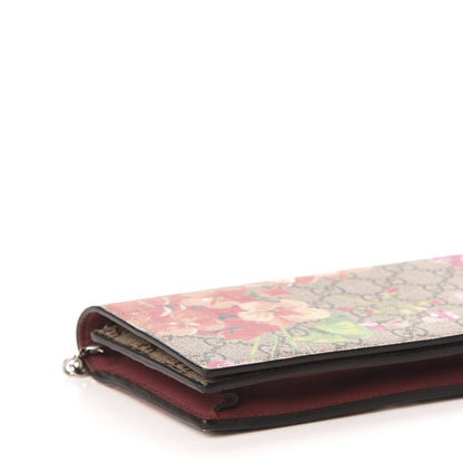 Gucci GG Supreme Monogram Blooms Chain Wallet Beige Multicolor Dry Rose 7 of 9