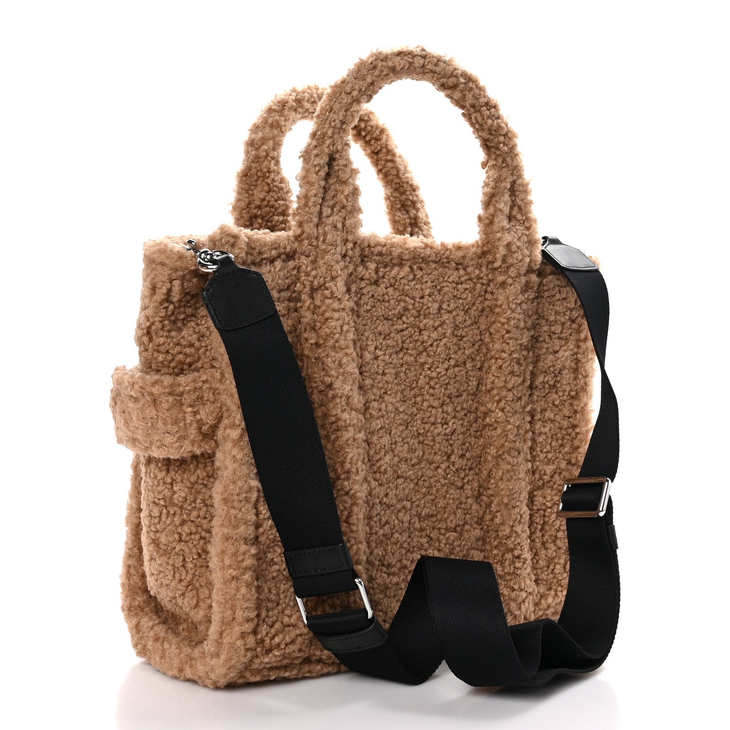 Marc Jacobs Polyester Cotton Medium The Teddy Traveler Tote Bag Beige 3 of 8