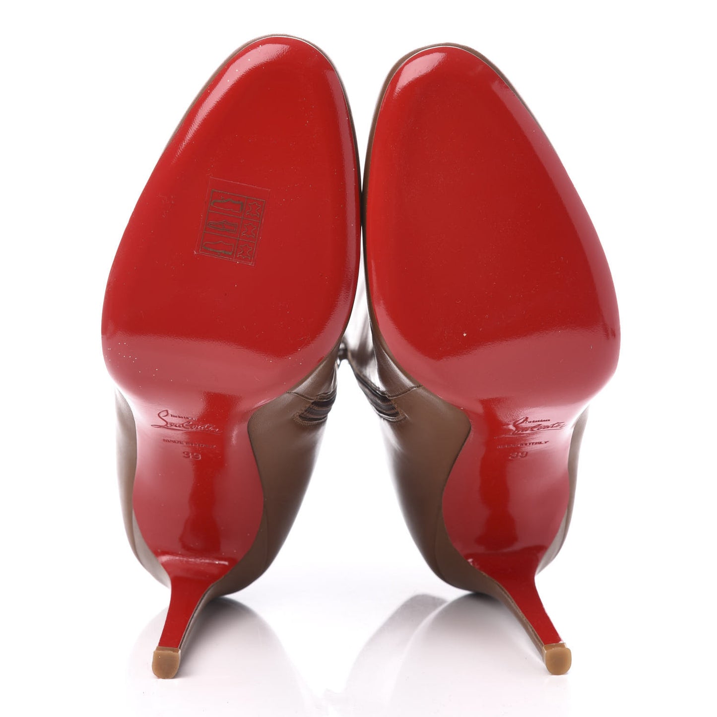 Calfskin VIP Simple Booty 100 Ankle Boots 39 Cuoio