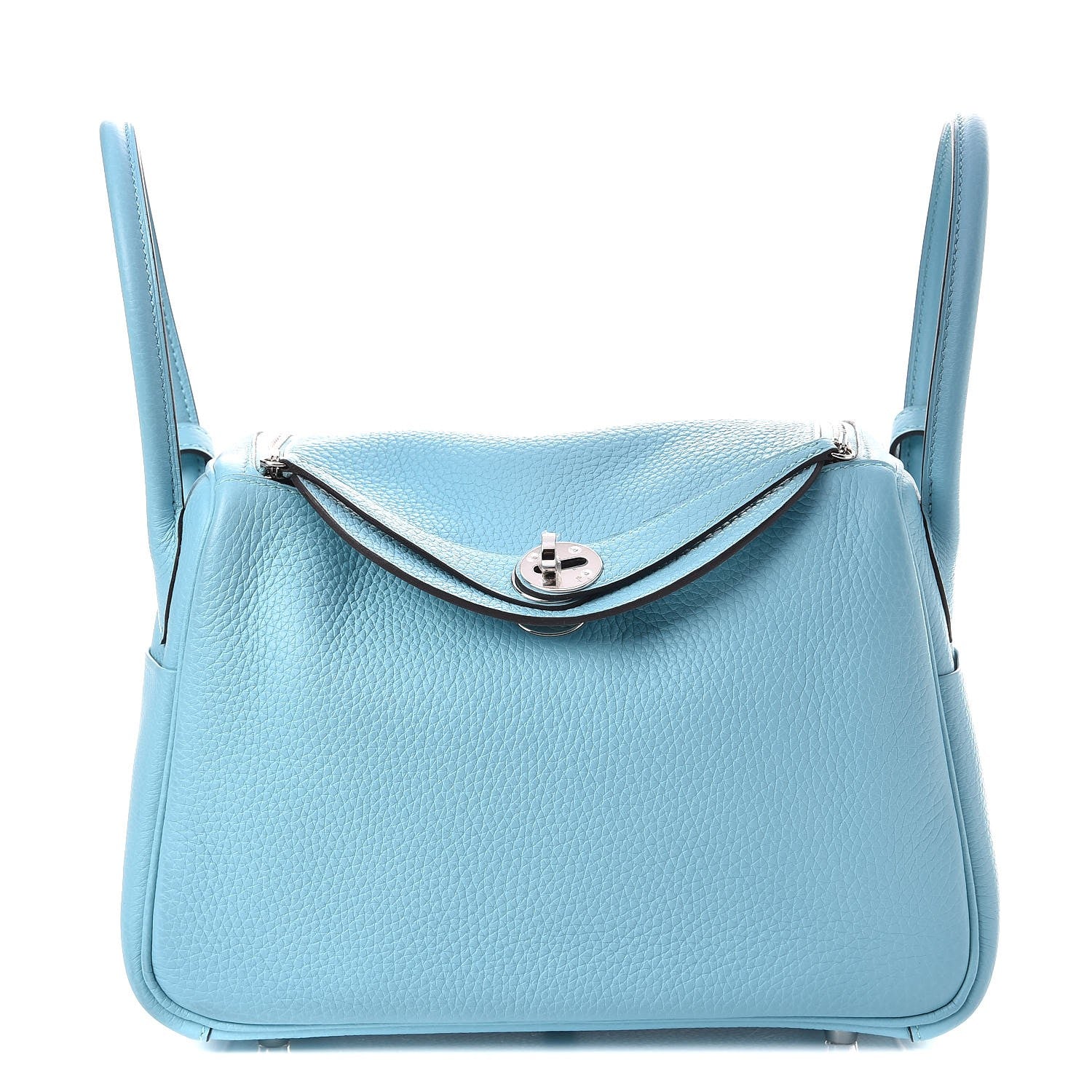 Hermes Taurillon Clemence Lindy 26 Bleu Atoll 1 of 7