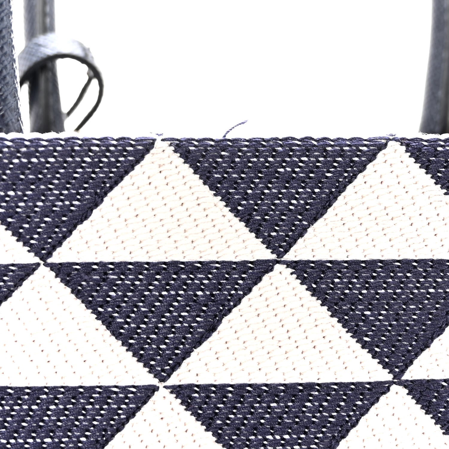 Prada Jacquard Saffiano Triangolo Symbole Embroidered Micro Tote Baltico Talco 10 of 10