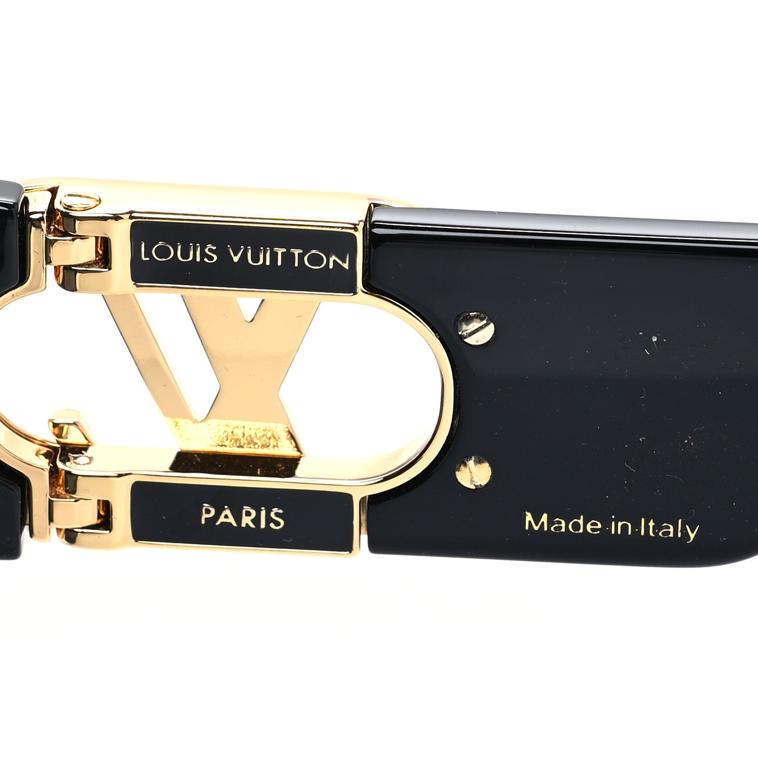 Louis Vuitton Acetate LV Link Square Sunglasses Z1480U Black 5 of 9