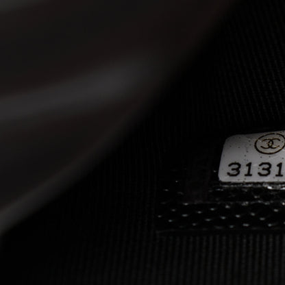 Chanel Caviar Fabric Graffiti Foldable Tote Bag With Chain Black Multicolor 9 of 18