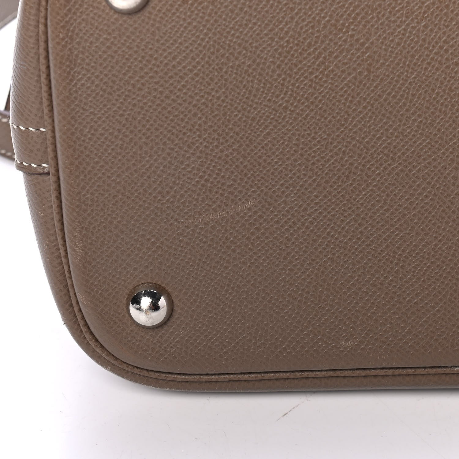 Hermes Epsom Bi-Color Bolide 35 Etoupe Chocolate 5 of 6