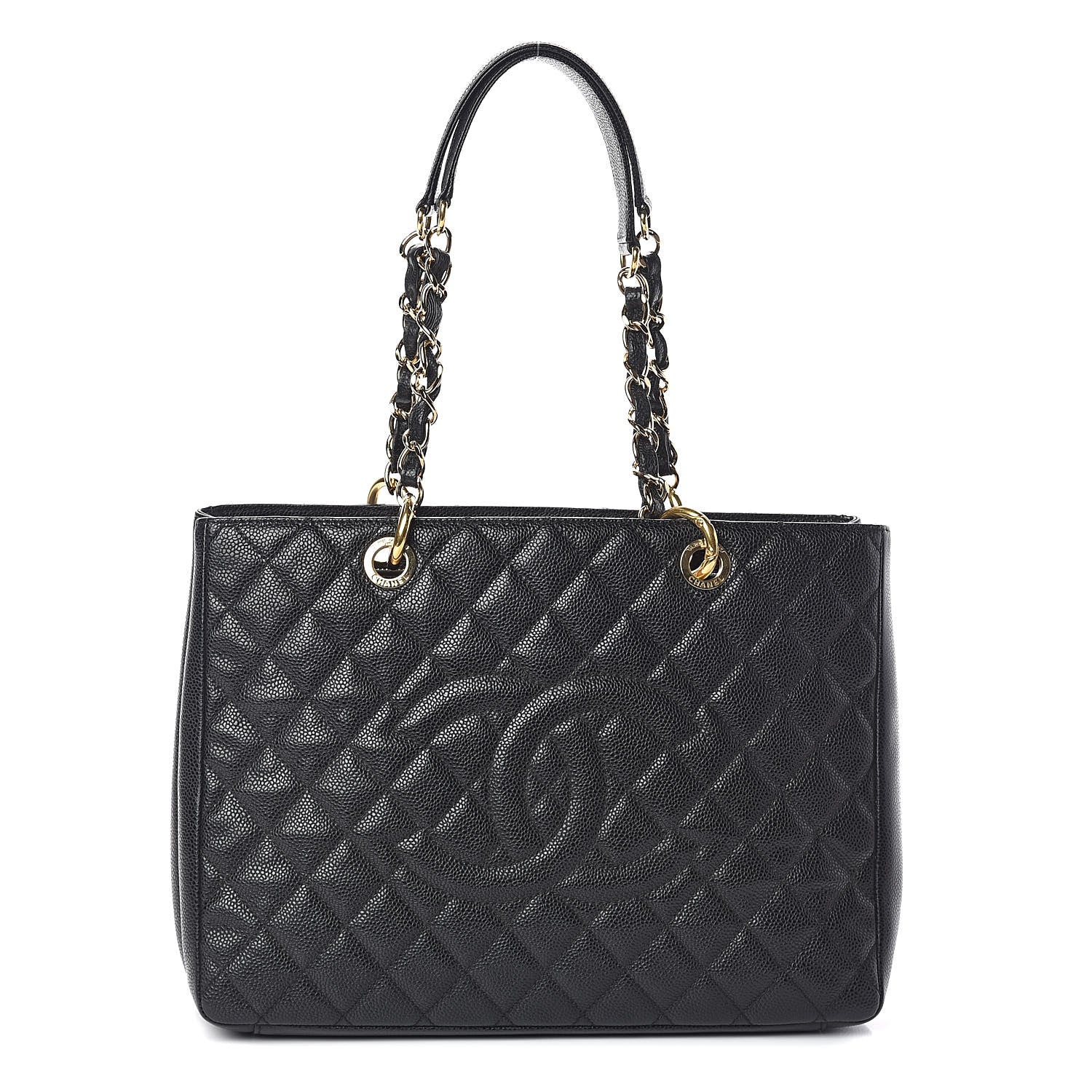 Chanel Caviar Quilted Grand Shopping Tote GST Black 1 of 10